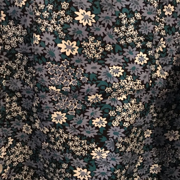 J crew men blue flower print shirt - Picture 3 of 9